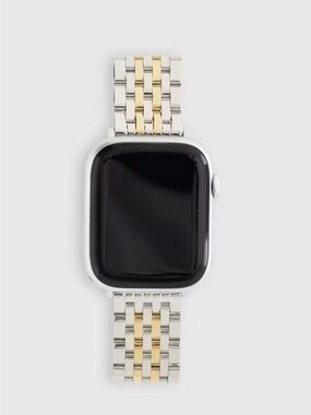 NWT Quince Apple Watch Band Stainless Steel Silver Gold Bracelet 38-42mm